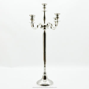 Candélabre en métal classique à 5 bras fait à la main bol en aluminium nouvel an décor à la maison centre de table pour les mariages noël dernier style - Product Image 5