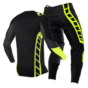 Transpirable Sublimate manga larga Motocross Jersey venta al por mayor de alta calidad Motocross traje Jersey y pantalón Motocross traje proveedor - Product Image 5