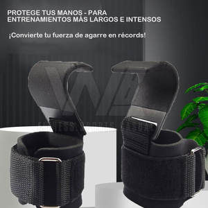 Équipement de musculation pour hommes et femmes, crochets de musculation confortables pour tractions, crochets de musculation avec néoprène - Product Image 6