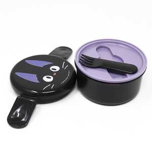 กล่องเบนโตะบริการจัดส่งขนาดเล็กของคิกิ พร้อมฝาพลาสติกน่ารัก ปลอดสาร BPA ใช้กับไมโครเวฟได้ เก็บรักษาอาหารสำหรับทำงาน พิมพ์โลโก้ได้ตามต้องการ - Product Image 3