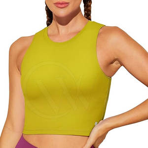 ชุดกีฬาออกกำลังกายระบายอากาศได้ดีเสื้อโยคะแขนกุดแห้งเร็วมีลวดลายพิมพ์ลายไซส์พิเศษออกแบบได้ตามต้องการ - Product Image 1