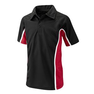 Polo de sport bicolore pour homme adulte, T-shirt polo de sport uni à manches courtes avec empiècements latéraux, MADE BY HI 2026 - Product Image 1