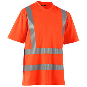 Camiseta de trabajo de manga corta y manga larga de alta visibilidad reflectante para hombre, uniforme de construcción para voluntarios de publicidad, camiseta de seguridad vial - Product Image 5