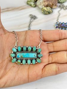 Fait à la main en argent Sterling barbe à papa violet Kingman Mojave Kingman Turquoise collier Unique Artisan bijoux - Product Image 4