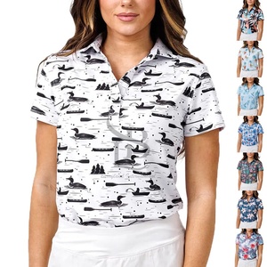 Polos de mujer a la moda de talla grande multicolor último diseño de buena calidad transpirable al mejor precio con logotipo personalizado 2025 - Product Image 2
