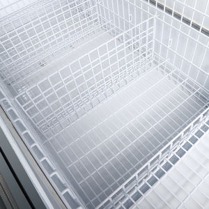 Congélateur de supermarché avec couvercle supérieur coulissant à large vue en verre avant pour présentoir d'aliments surgelés et de crème glacée - Product Image 4