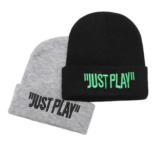 Gorros de punto con puños de invierno Unisex 2025, gorros bordados de Color fluorescente personalizados, gorros cálidos hechos a mano, imagen de dibujos animados para viajes - Product Image 1