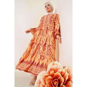 बैट आस्तीन फ्रंट बटन पैटर्न पीले - Product Image 3