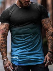 เสื้อยืดกีฬาผู้ชายพรีเมียม ผ้าฝ้าย 100% ระบายอากาศดี คอกลม สำหรับวิ่ง ฟิตเนส จ๊อกกิ้ง และฝึกเพาะกาย - Product Image 6