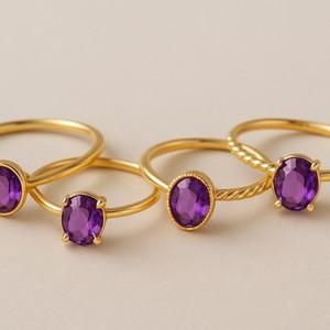 Fine 925 Sterling Silver Oval Cut Promise Bagues de fiançailles Pierre de naissance Bijoux Cadeaux pour les femmes - Product Image 1