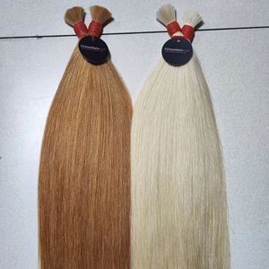 Extensiones de cabello humano crudo Yaki recto vietnamita 100% virgen más vendidas Extensiones de cabello humano completo de color claro de alta calidad - Product Image 1