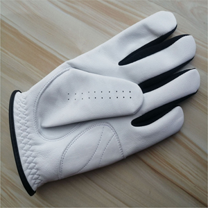 Vente en gros Dernière Offre Spéciale Gants de golf pour hommes en peau de mouton authentique de haute qualité en blanc doux Nouveau design de protection pour le sport - Product Image 2