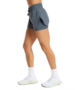 Pantalones Cortos Deportivos de Cintura Media para Hombre, de Doble Capa, Transpirables, de Secado Rápido, Ecológicos, Casuales, para Entrenamiento, Ropa de Calle, con Logotipo Personalizable - Product Image 2