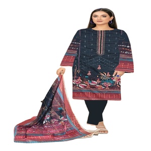 ชุดเดรส pakistani panjabi 3ชิ้นสำหรับผู้หญิงลำลองและชุดปาร์ตี้สำหรับวัฒนธรรมอินเดียและปากีสถาน - Product Image 1