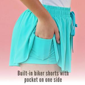 Short d'été tendance pour enfants avec ceinture réglable disponible en couleurs vives, idéal pour porter tous les jours, faire du sport et jouer - Product Image 5