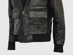 Veste en cuir de haute qualité pour hommes Vestes en cuir véritables personnalisées au design tendance pour hommes - Product Image 3