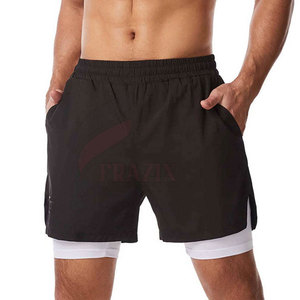 Fitness Gym Shorts Men Double <b>Layer</b> Athletic Shorts Stretch Performance Shorts Men Double <b>Layer</b> Basketball Shorts - Product Image 3