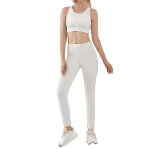 Nouvelle Collection – Ensembles de Yoga Sportifs pour Femmes en Toile Unie 100% Coton Écologique Respirant Grandes Tailles 2026 – Vente Flash - Product Image 1
