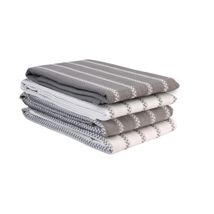 Serviettes de cuisine réutilisables écologiques 100% coton à impression personnalisée avec logo privé personnalisé - Product Image 3