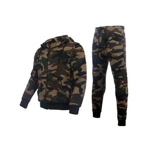 ชุดออกกำลังกายสองชิ้นมีซิปของผู้ชายกางเกงวอร์มเข้ารูปกันลมปกเสื้อแบบมีฮู้ด - Product Image 6