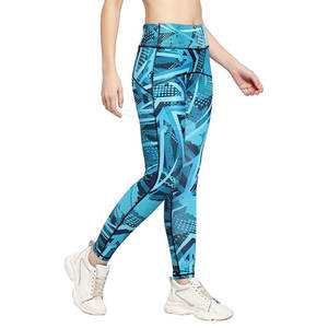 Wholesale Customized High Waisted Gym Yoga <b>Leggings</b> for Women Plus Size Solid <b>Pattern</b> Mid Waist Pants - Product Image 4