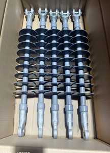 Isolateur de <span class=keywords><strong>suspension</strong></span> composite polymère haute tension Lvda Power FXBW4-10/100 10kV, résistance à la traction de 100 kN, emballage en boîte en bois - Product Image 6