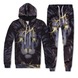 Alta calidad transpirable 3D impreso chándal para hombres al por mayor sublimación ropa deportiva - Product Image 6