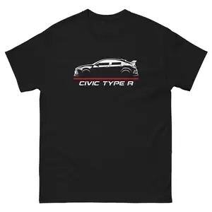 T-shirt Premium Para Civic Tipo R Carro Entusiasta Presente De Aniversário TEE