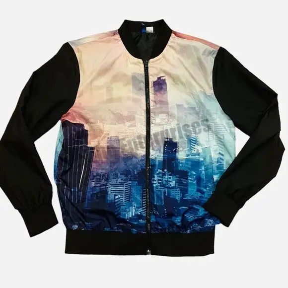 High quality sublimation bomber jacket for Autumn Casual Outfits Digital Printed Sublimation Bomber Jackets