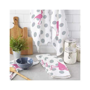 Pastel Striped <b>Embroidered</b> Golf Kitchen <b>Towel</b> 40x70cm 310GSM Natural Absorb Weave For Eco Stores Clubs And Heavy Purchase Buyers - Product Image 3