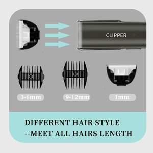 Kit de Corte de Cabello Inalámbrico Impermeable IPX7, Cortadora de Cabello con Aspiradora para Niños y Hombres, Gran Espacio de Almacenamiento, Acero Inoxidable, USB - Product Image 4