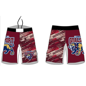 Short de lutte pour hommes à utilisation estivale avec logo personnalisé Short thaïlandais MMA à taille élastique Short de combat en polyester spandex pour hommes - Product Image 6