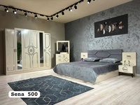 Ensemble de chambre à coucher moderne et élégant, style ferme/entrepôt, meubles en MDF durables pour la maison, le bureau et l'hôtel