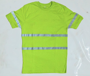 Camisetas reflectantes de seguridad de algodón y poliéster personalizables con logotipo personalizado a prueba de agua disponibles en varios colores - Product Image 4