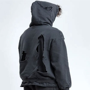 เสื้อฮู้ดสำหรับผู้ชายผ้าคอตตอนโพลีเอสเตอร์ออกแบบได้ตามต้องการ - Product Image 5