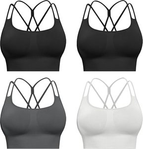 Soutien-gorge de sport pour femmes de qualité supérieure, ultra confortable et respirant, avec logo frontal, pour la course à pied, le yoga, l'entraînement - Utilisation flexible pour adultes - Product Image 1