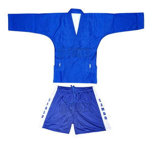 Material de algodón de alta calidad Sambo uniforme Judo Gi rojo/azul Kurtka - Product Image 2