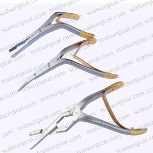 Caplan Septum Nasal Scissors Serrated Angled Blades <b>Bauble</b> Action Tungsten Carbide Inserts T.C for Rhinoplasty ENT Surgery - Product Image 2