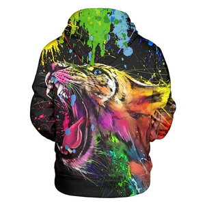 Sweat-shirt à capuche oversize en polyester délavé pour homme, style streetwear, sublimation, 100 % coton, vente en gros - Product Image 2