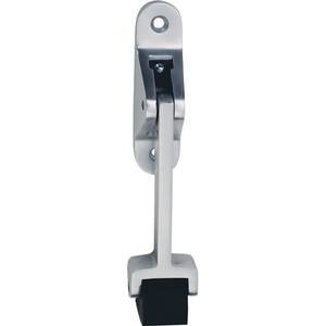KWS Butée de porte en aluminium 106002, pare-vent laqué argenté pour fixation sur porte - Product Image 1