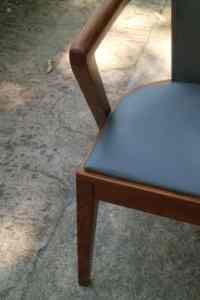 Sillón de teca con asiento tapizado - Product Image 6