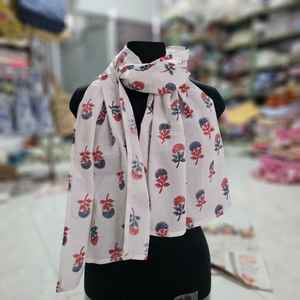 Écharpes en coton imprimé bloc à la main étoles de 12x72 pouces magnifiquement conçues - Product Image 4