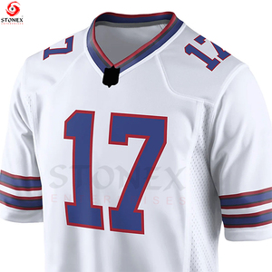 Football T-shirt personnalisé Meilleur vente en gros de vêtements de sport d'été légers Maillot d'uniforme de football américain - Product Image 3