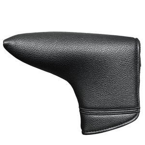 Mens PU golf head cover <b>for</b> hybrid club plush padded interior water resistant outer layer and elastic <b>sock</b> neck fit - Product Image 4