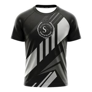 Camiseta de entrenamiento de gimnasio de Deportes de boxeo de algodón de poliéster 100% personalizada de secado rápido y transpirable logotipo frontal sólido diseño en blanco-Sultan Boxing - Product Image 6