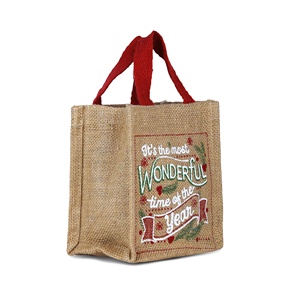 Customized Logo Printed Jute <b>Bag</b> <b>Reusable</b> Eco-Friendly Grocery Gift Packaging Shopping Drawstring Tote <b>Bag</b> - Product Image 1