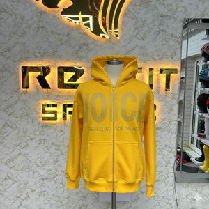 Bon taux, qualité supérieure, le plus demandé, sweat à capuche zippé imprimé en usine, sweats à capuche bon marché pour hommes - Product Image 1