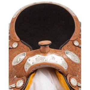 หนังวัวแท้สไตล์การแสดงแบบตะวันตกแบบกำหนดเองตรา Shyam หนังวัวแท้สีเงิน100% เลือกขนาดได้ - Product Image 6