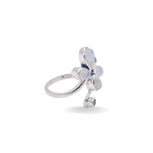925 bagues en argent Sterling pour dames bijoux pierres précieuses 925 bagues en argent Sterling fleur doigt 925 bague en argent Sterling pour les femmes - Product Image 3