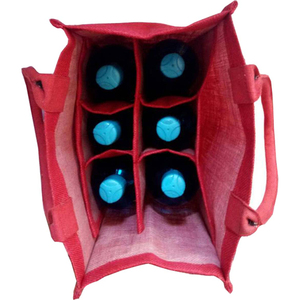 2024 mejor venta de alta calidad al por mayor botella de vino bolsa de regalo Latesh nuevo diseño con mango de bambú y patrón de letras - Product Image 6